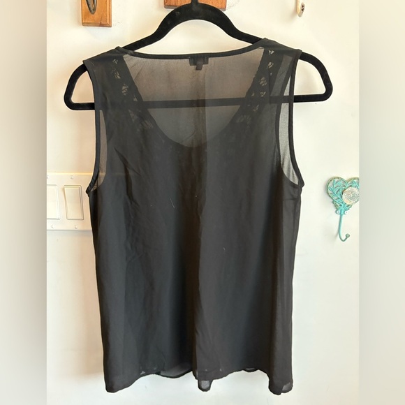 Women's Black Lace Top - Picture 3 of 3